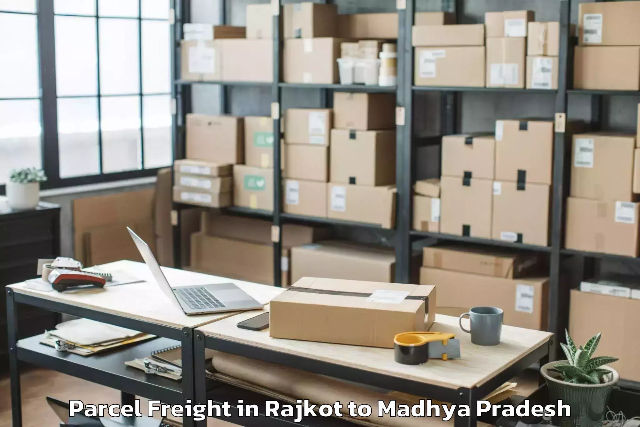 Easy Rajkot to Db City Mall Bhopal Parcel Freight Booking